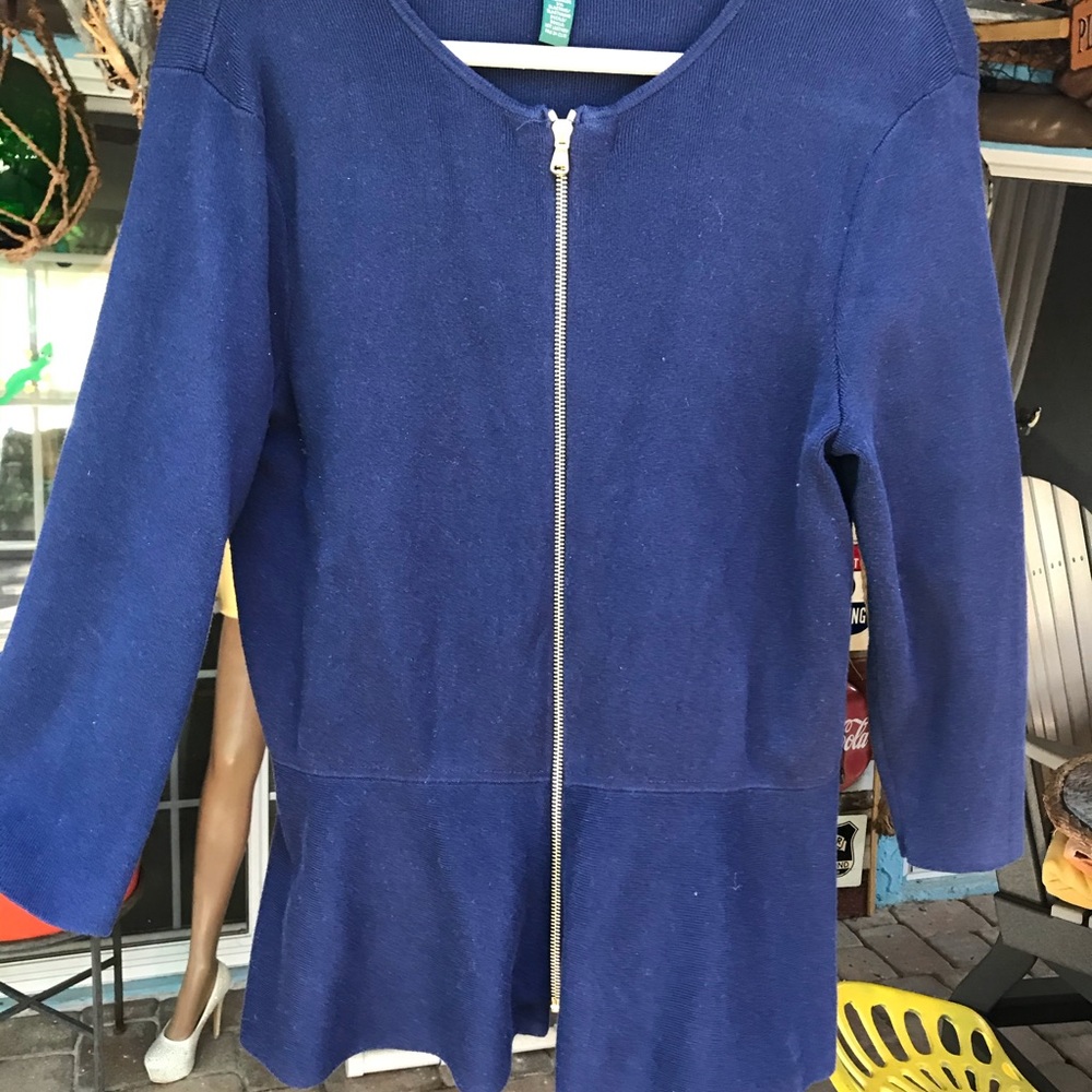 Sweater jacket W/zipper